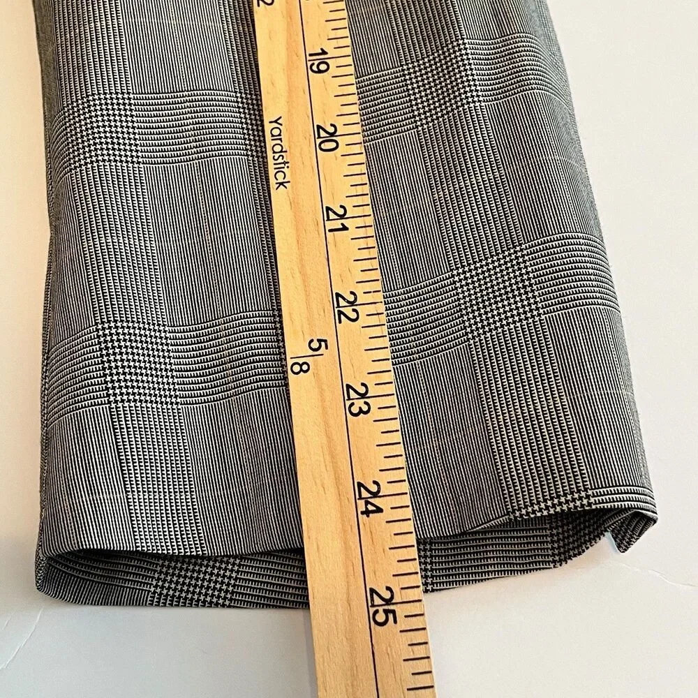 Jos. A Bank Men’s 46L Wool Grey Glen Plaid Blazer Jacket Coat